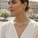 Naszyjnik Tesori z kamieni szlachetnych i pereł