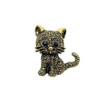 Broszka Kotek złoty